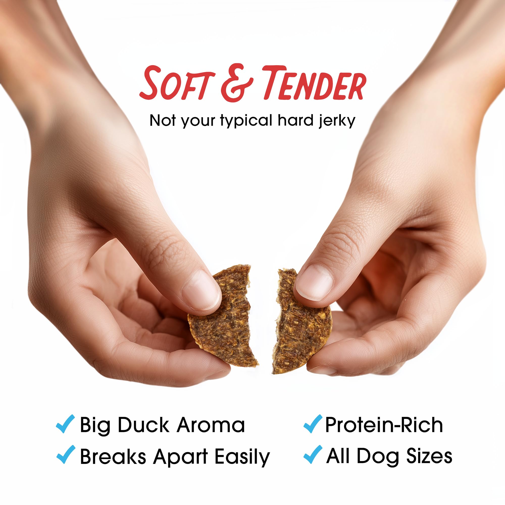 Farmland Traditions canard-carotte-jerky-sans-additifs : sans additifs artificiels pour plus de clarté.