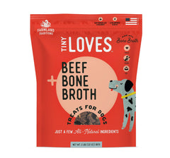 Farmland Traditions Tiny Loves Jerky : bouchée d'entraînement au boeuf avec bouillon.