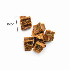 Ingrédients limités Farmland Traditions Tiny Loves Jerky, soutien potentiel pour digestion et sensibilités.
