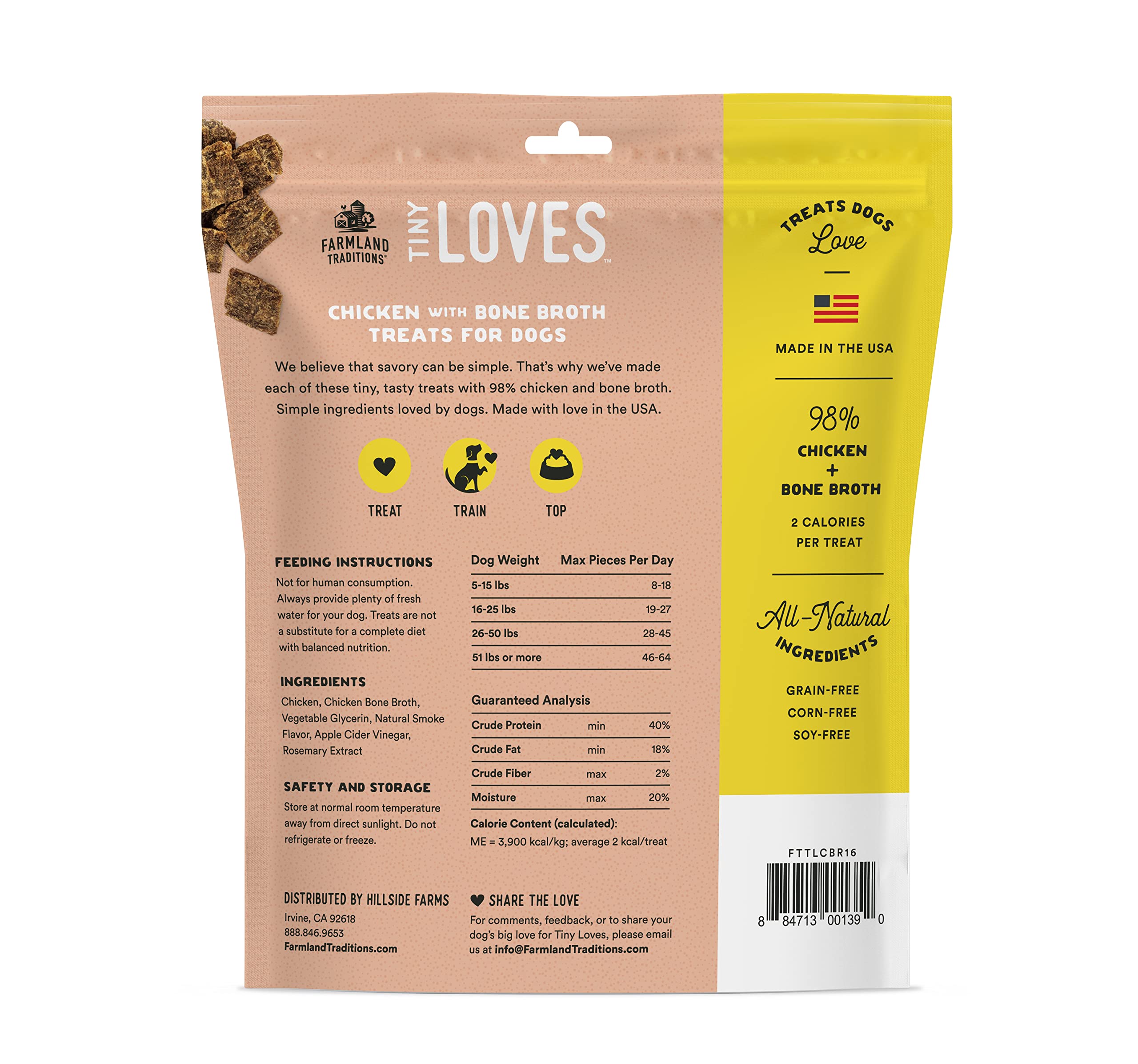 Petites bouchées Farmland Traditions Tiny Loves Jerky: faciles à portionner pour l'entraînement.