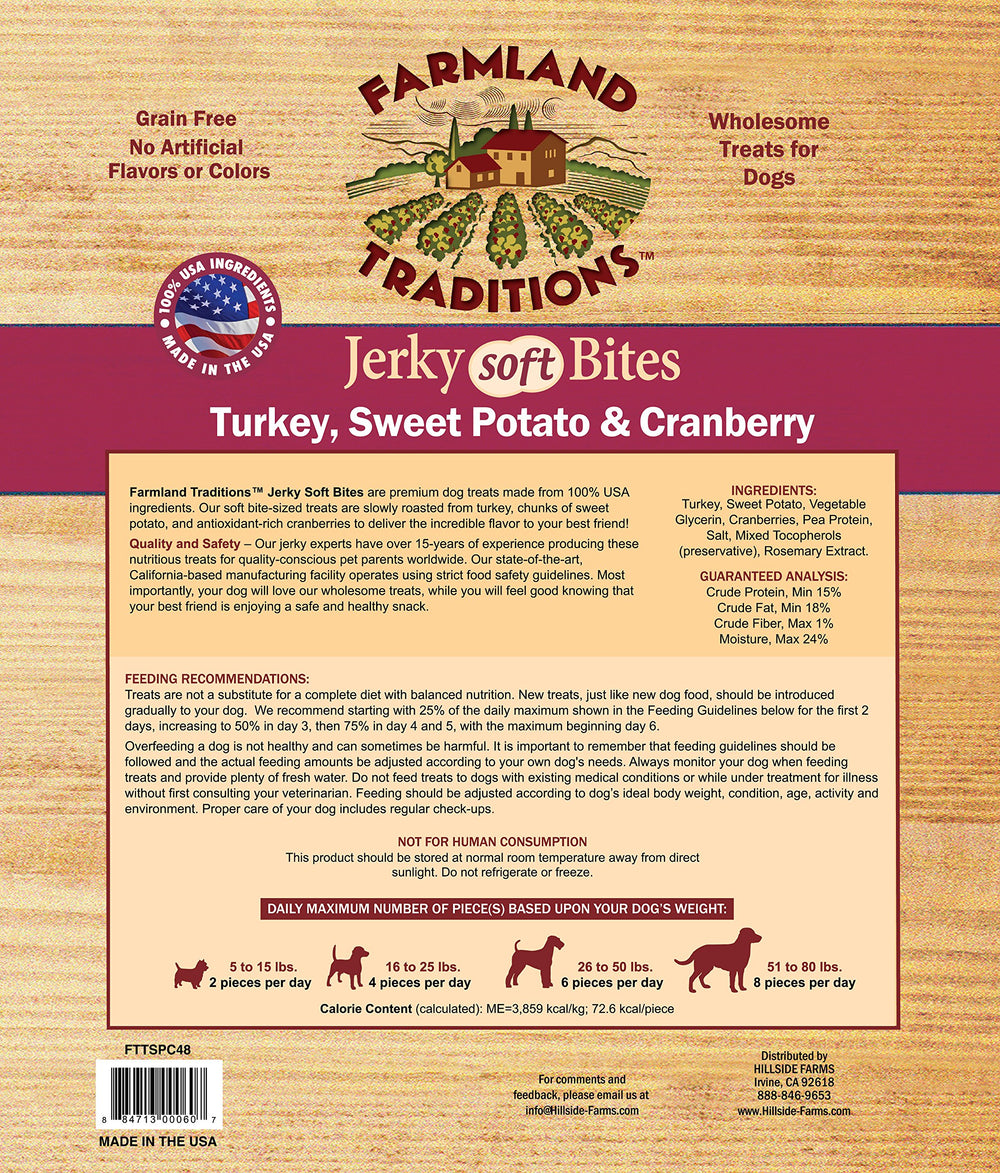 Farmland Traditions – viande seche dinde, source protéique naturelle sans cereales.