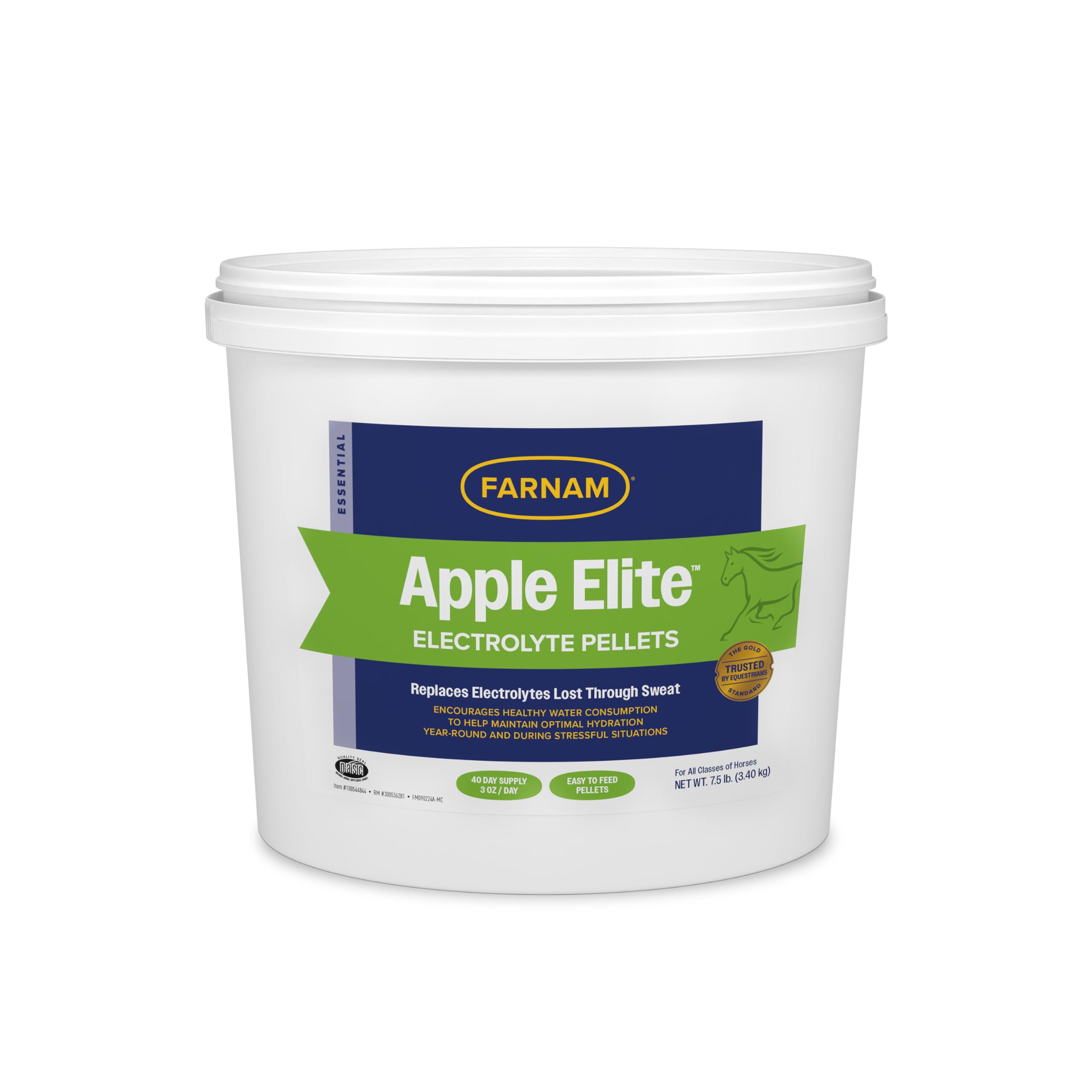 Farnam Apple Elite Pellets dans leur emballage pour une hydratation quotidienne.