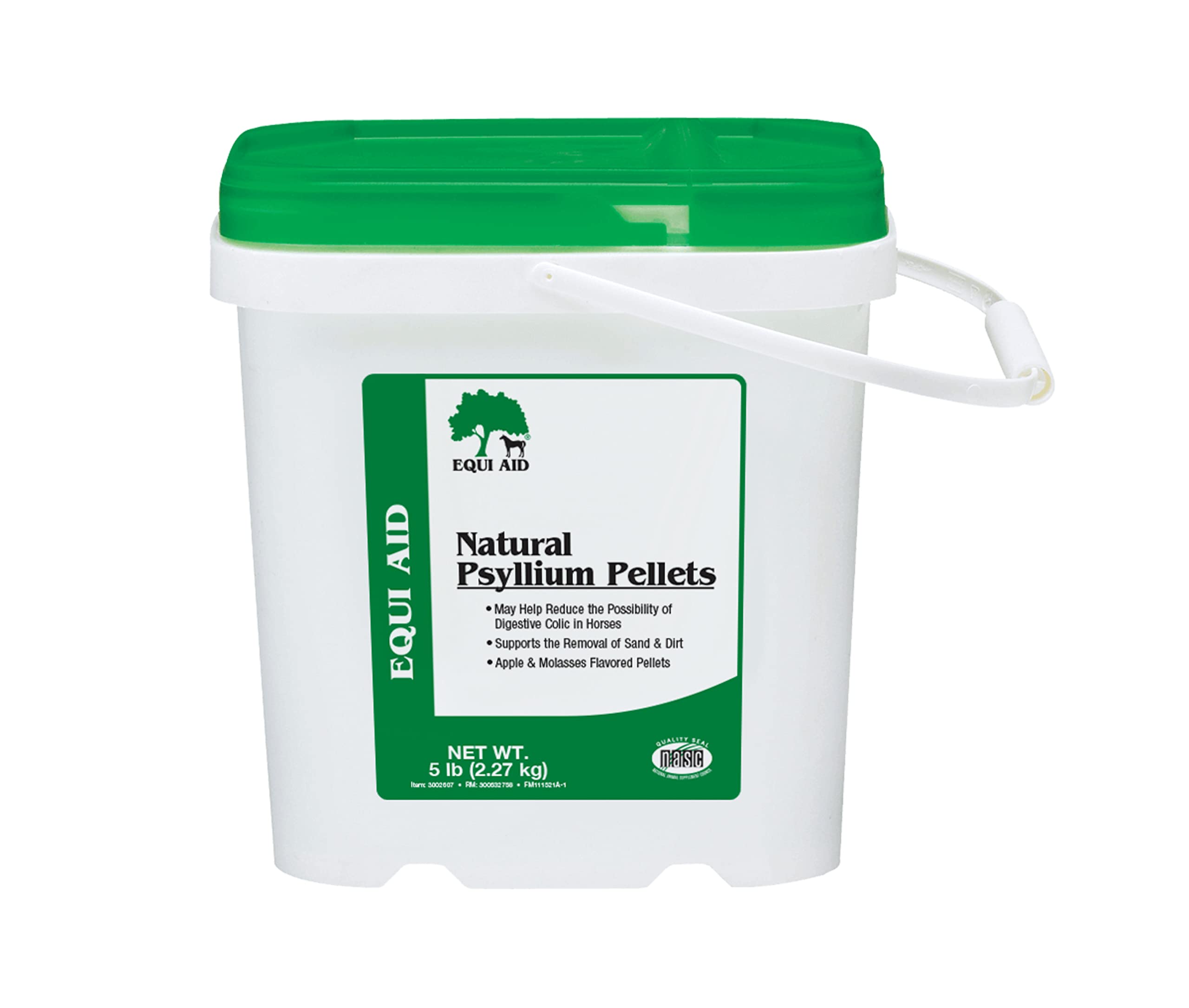 Farnam Equi Aid pellets vue du bocal, versement facile pour soutenir la digestion équine