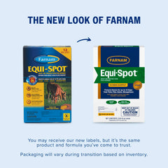 Farnam Equi-Spot application sur cheval pour une protection durable.