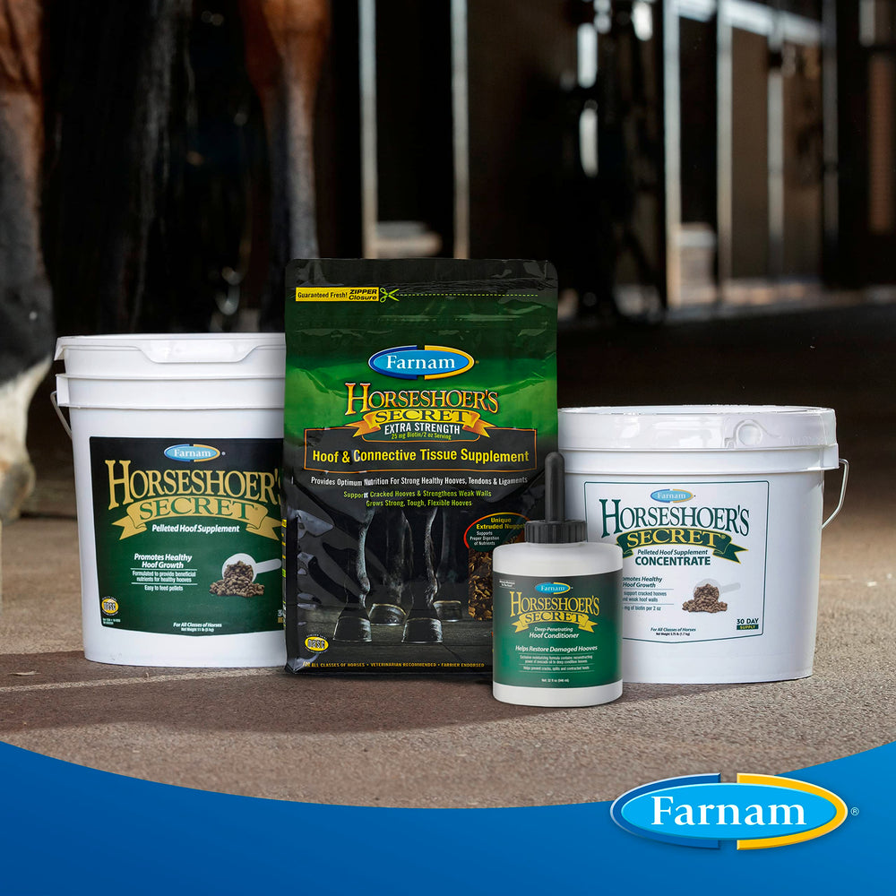 Bol doseur Farnam Horseshoer’s Secret utilisé pour doser facilement chaque repas.
