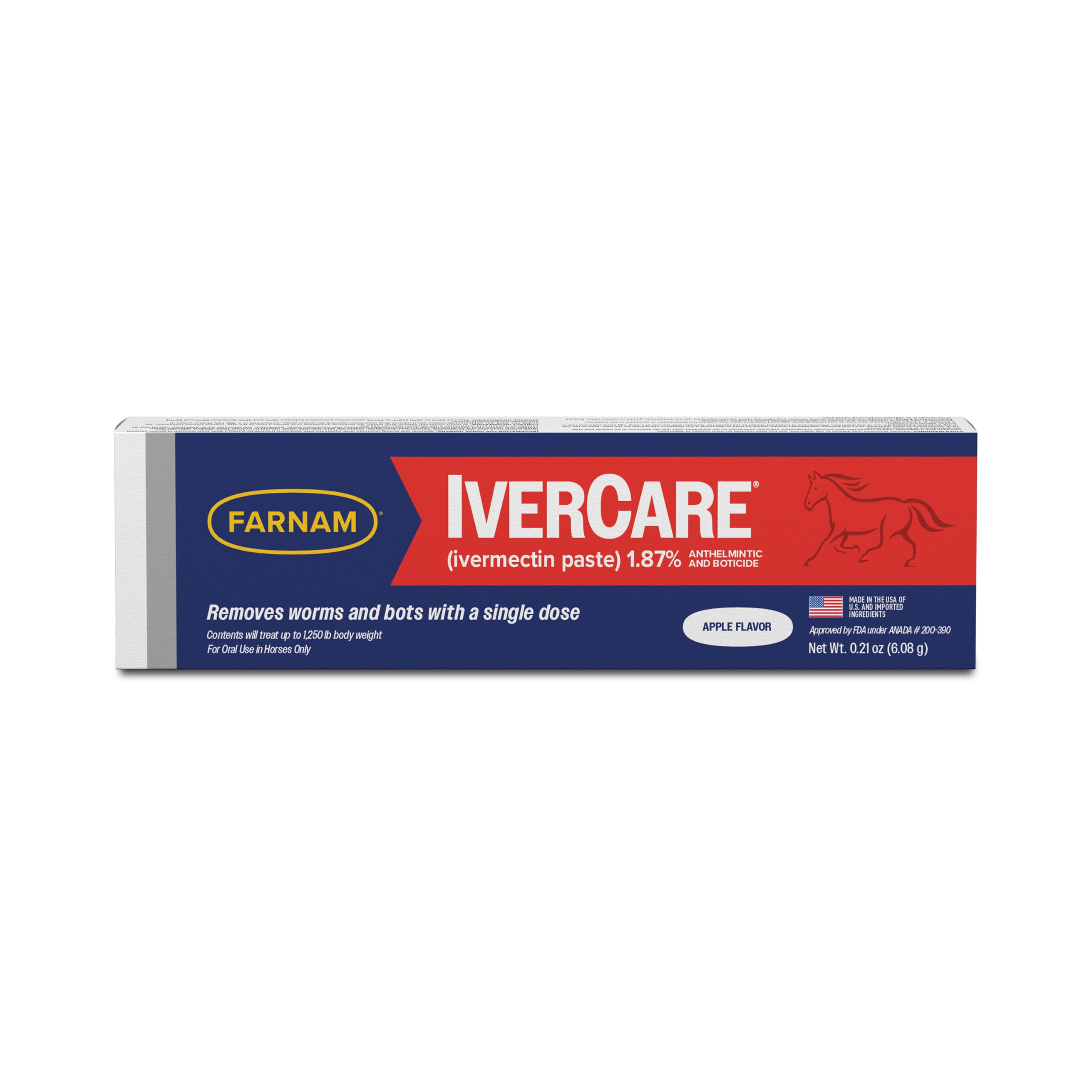 Seringue Farnam IverCare, pate-arome-pomme, prete a l'emploi.
