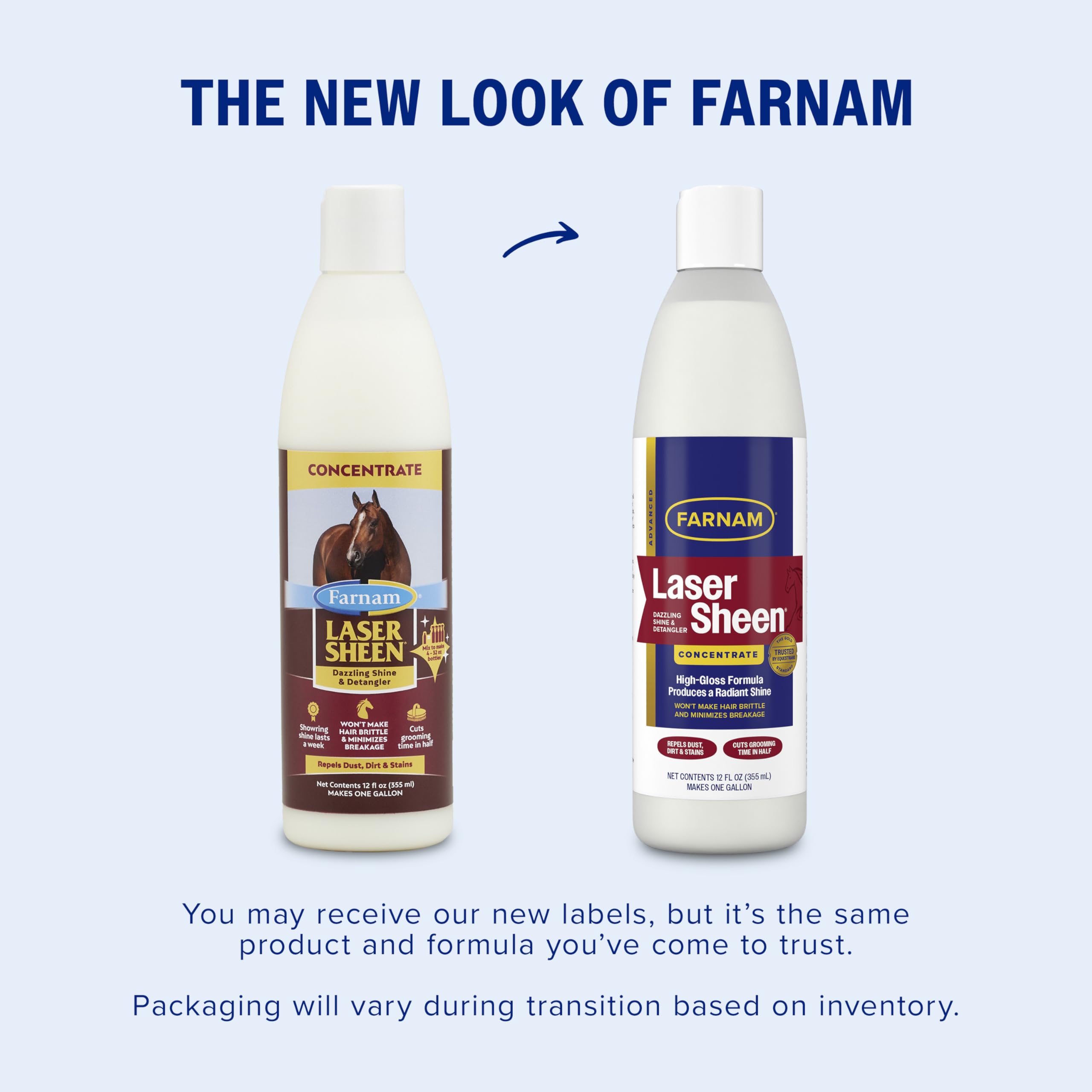 Farnam Laser Sheen – brillance cheval sur pelage.