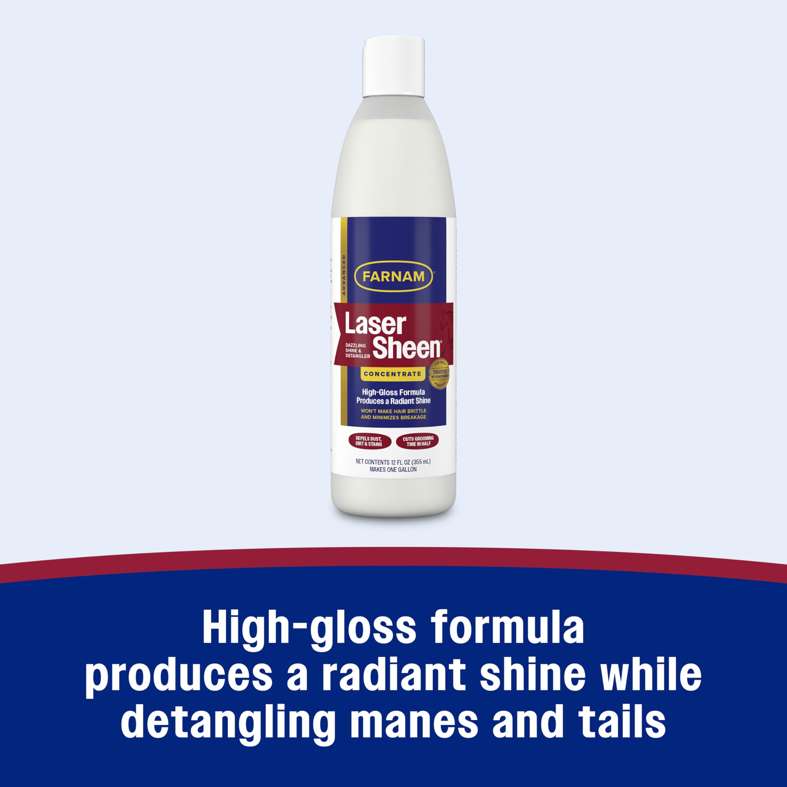 Farnam Laser Sheen – repousse poussière et taches pour moins de brossage.