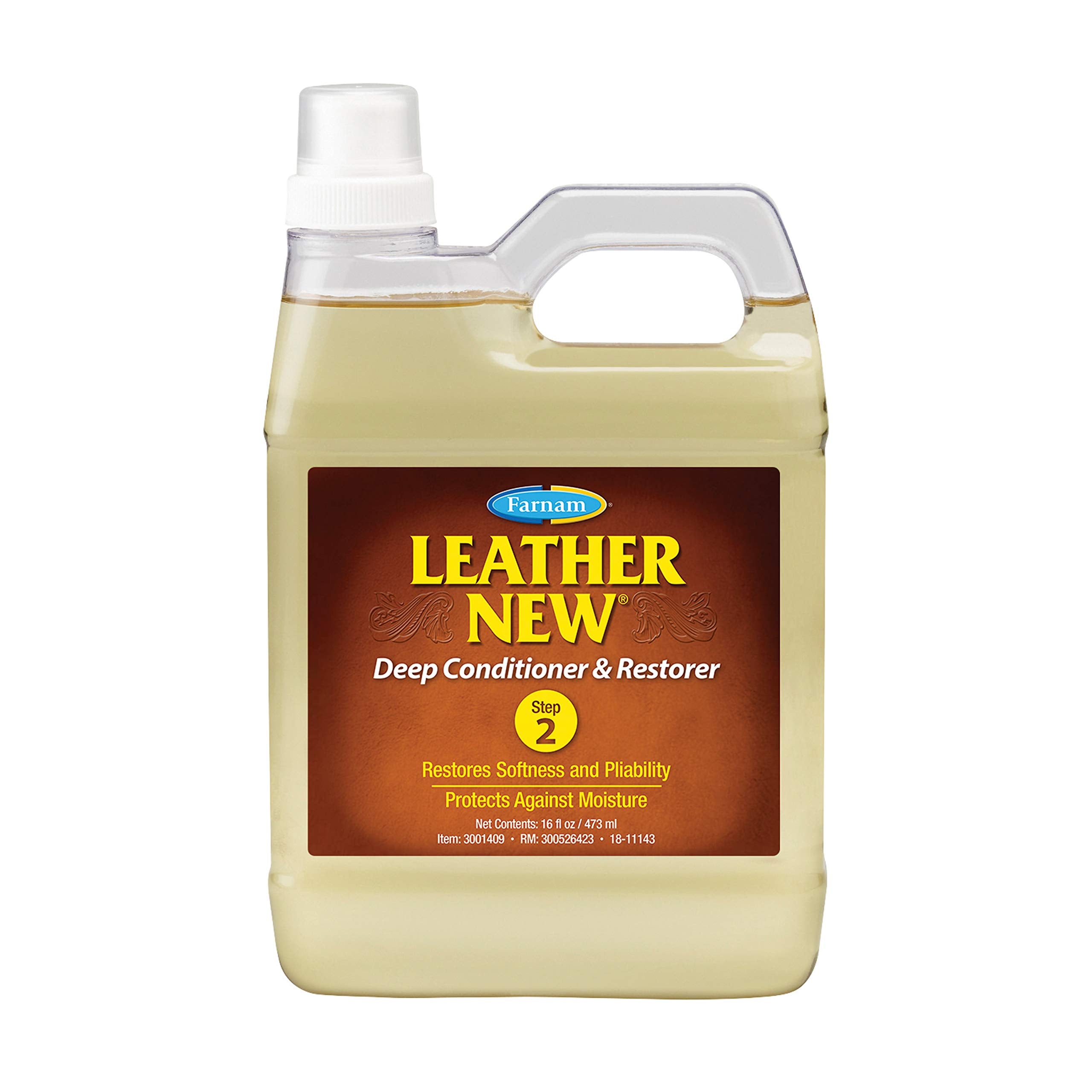 Farnam Leather New : bouteille-produit prête à nourrir et assouplir le cuir