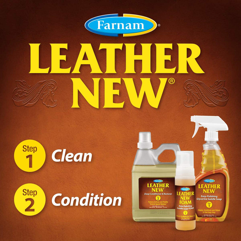 Farnam Leather New : finition-naturelle apporte un aspect sain et une protection légère