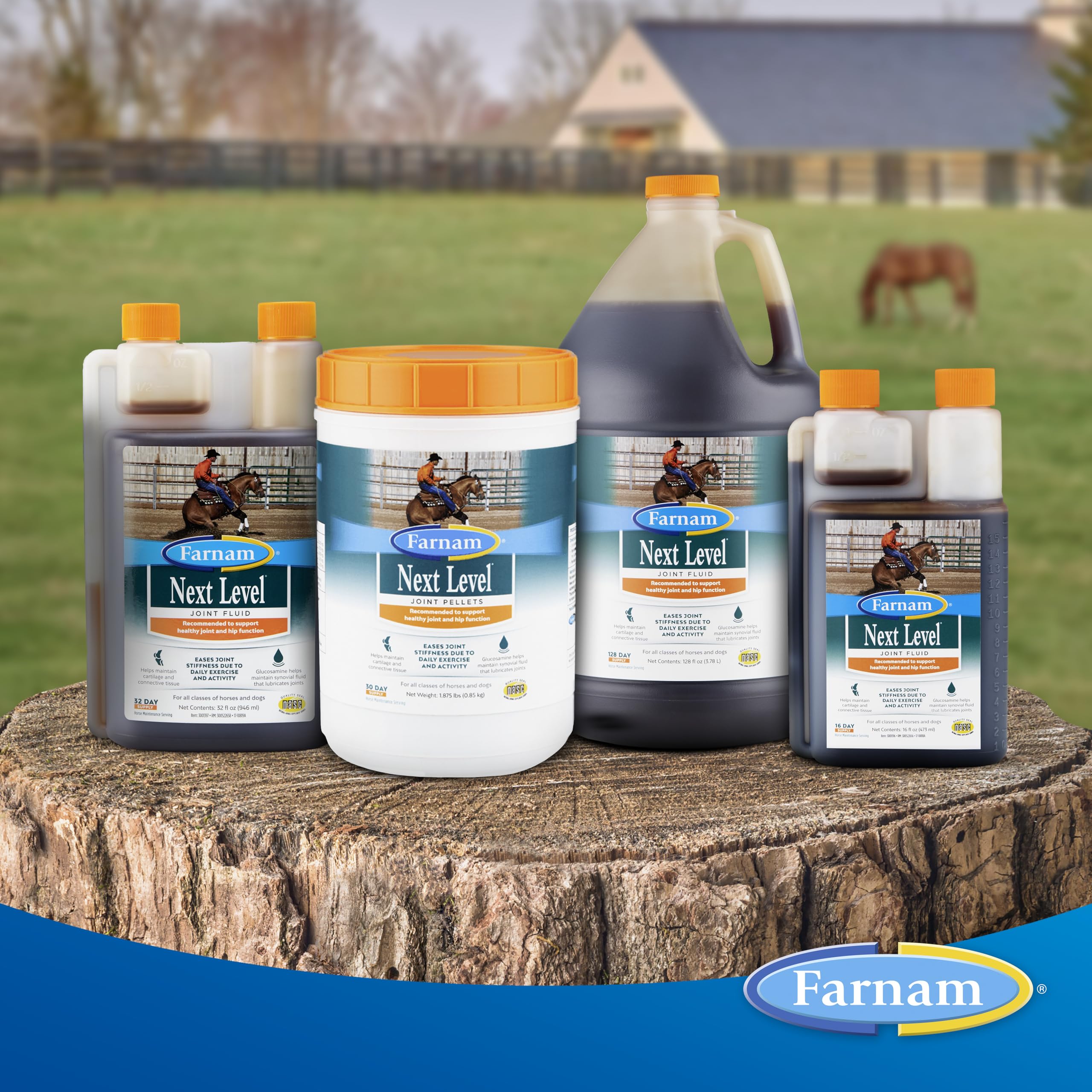 Farnam Next Level Joint, glucosamine et chondroïtine soutiennent le mouvement quotidien.