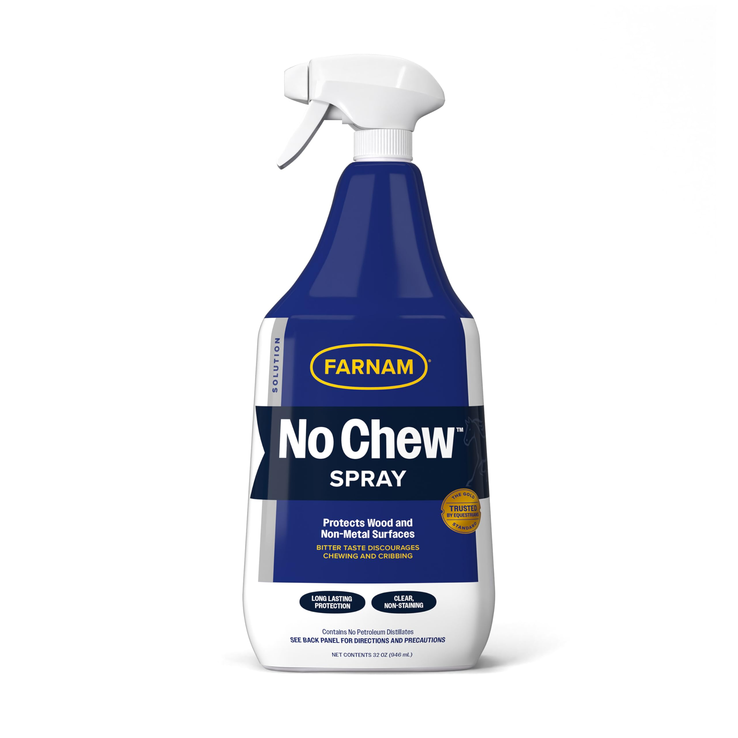 Farnam No Chew Spray sur la bouteille, prêt à l’emploi pour prévenir le rongement.
