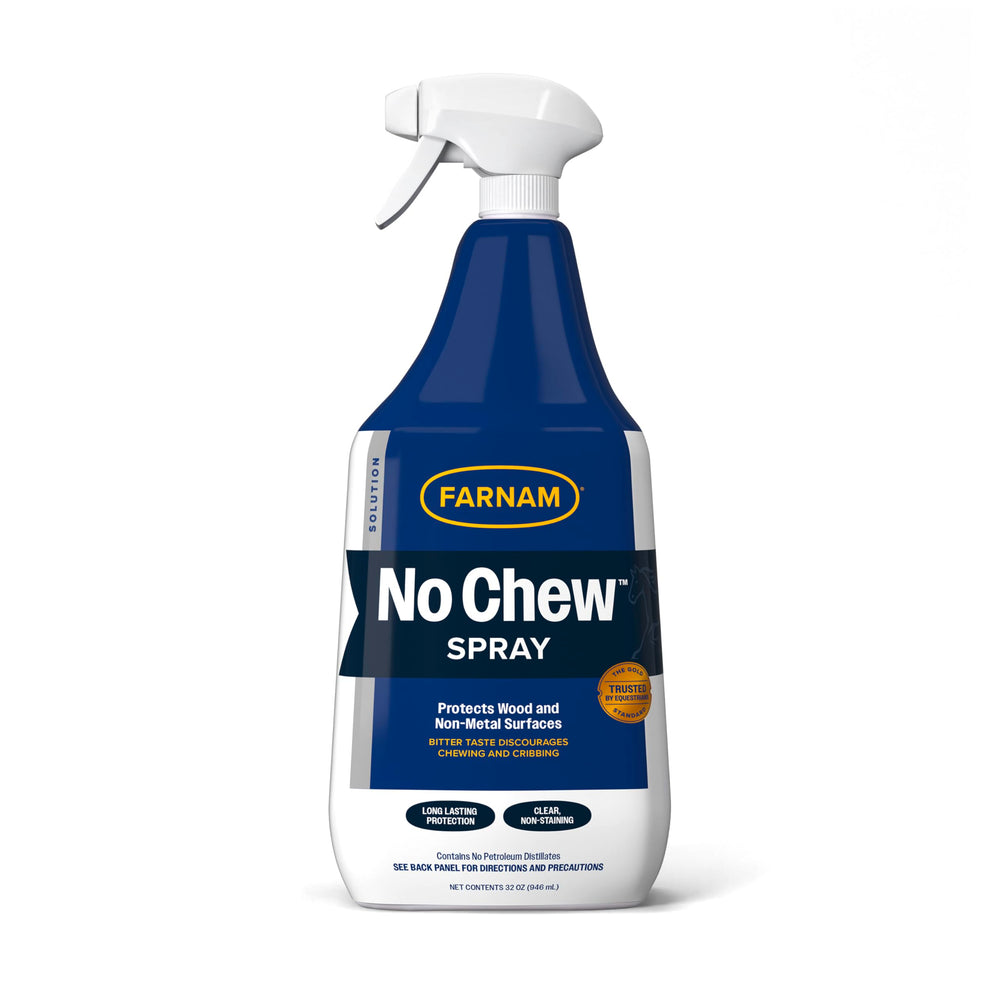 Farnam No Chew Spray sur la bouteille, prêt à l’emploi pour prévenir le rongement.