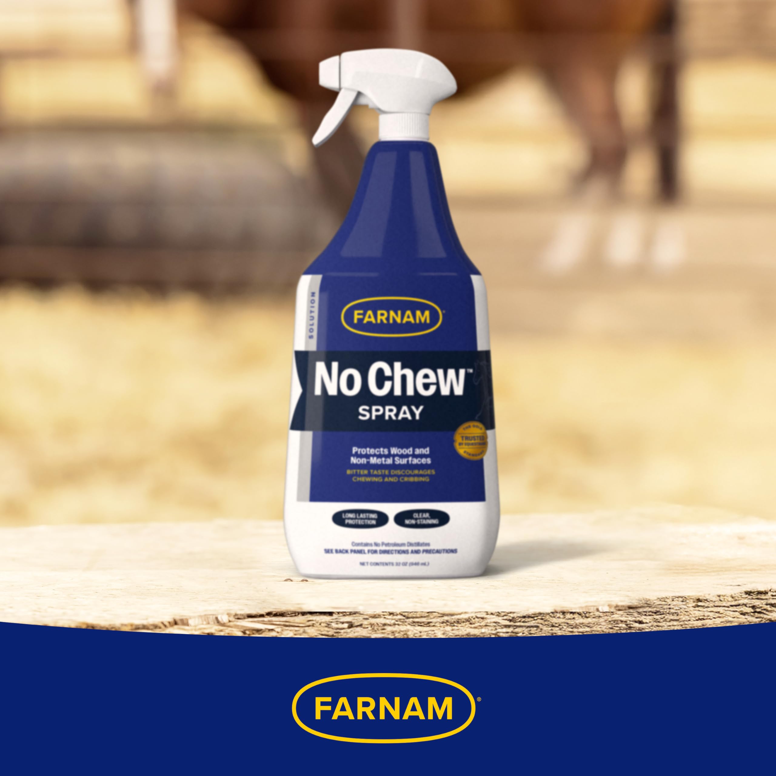Farnam No Chew Spray longue durée, protection non inflammable.