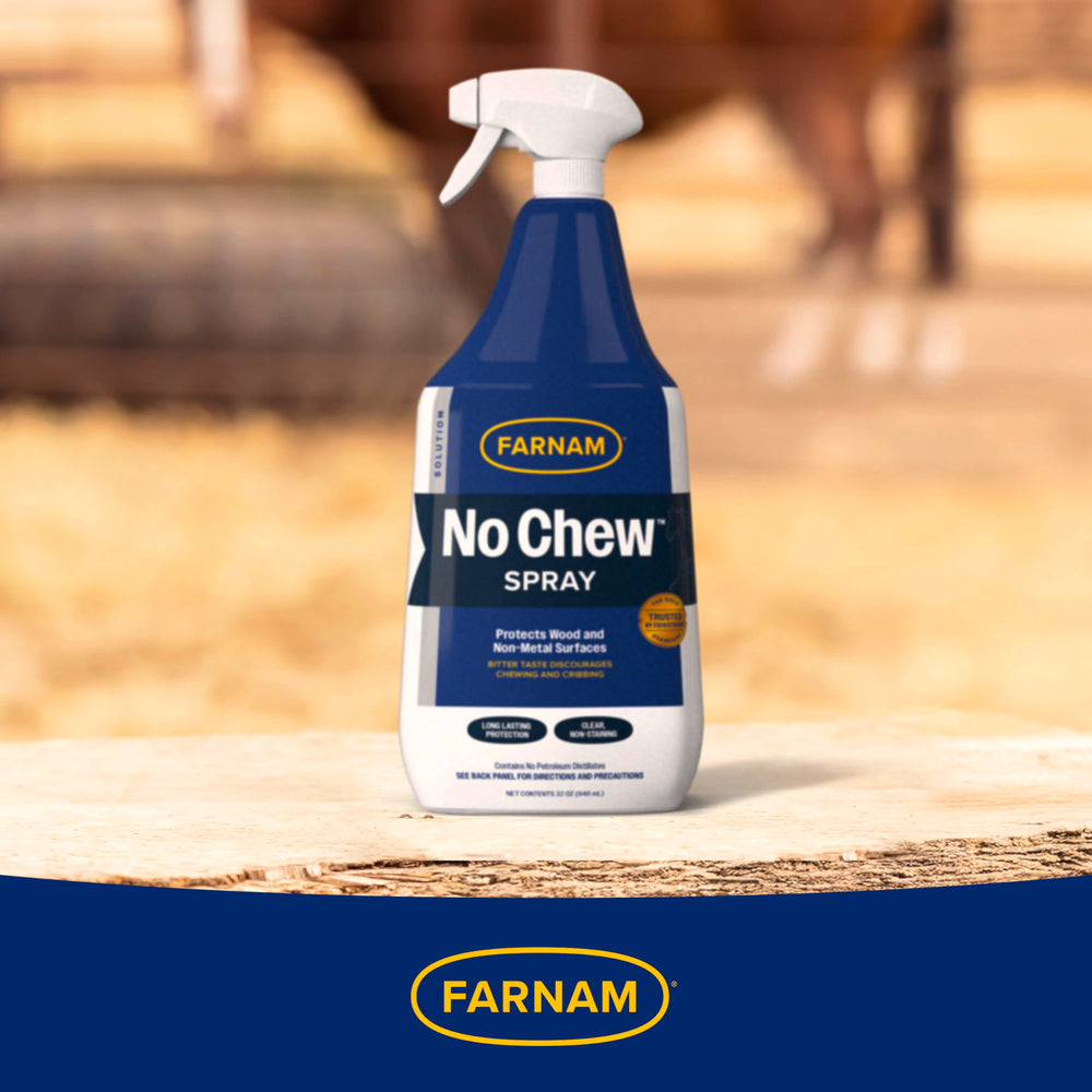 Farnam No Chew Spray longue durée, protection non inflammable.