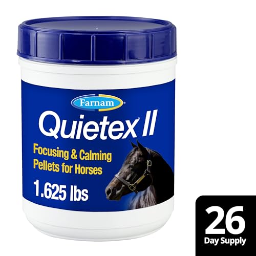 Utilisation quotidienne de Quietex II dans la routine du cheval.