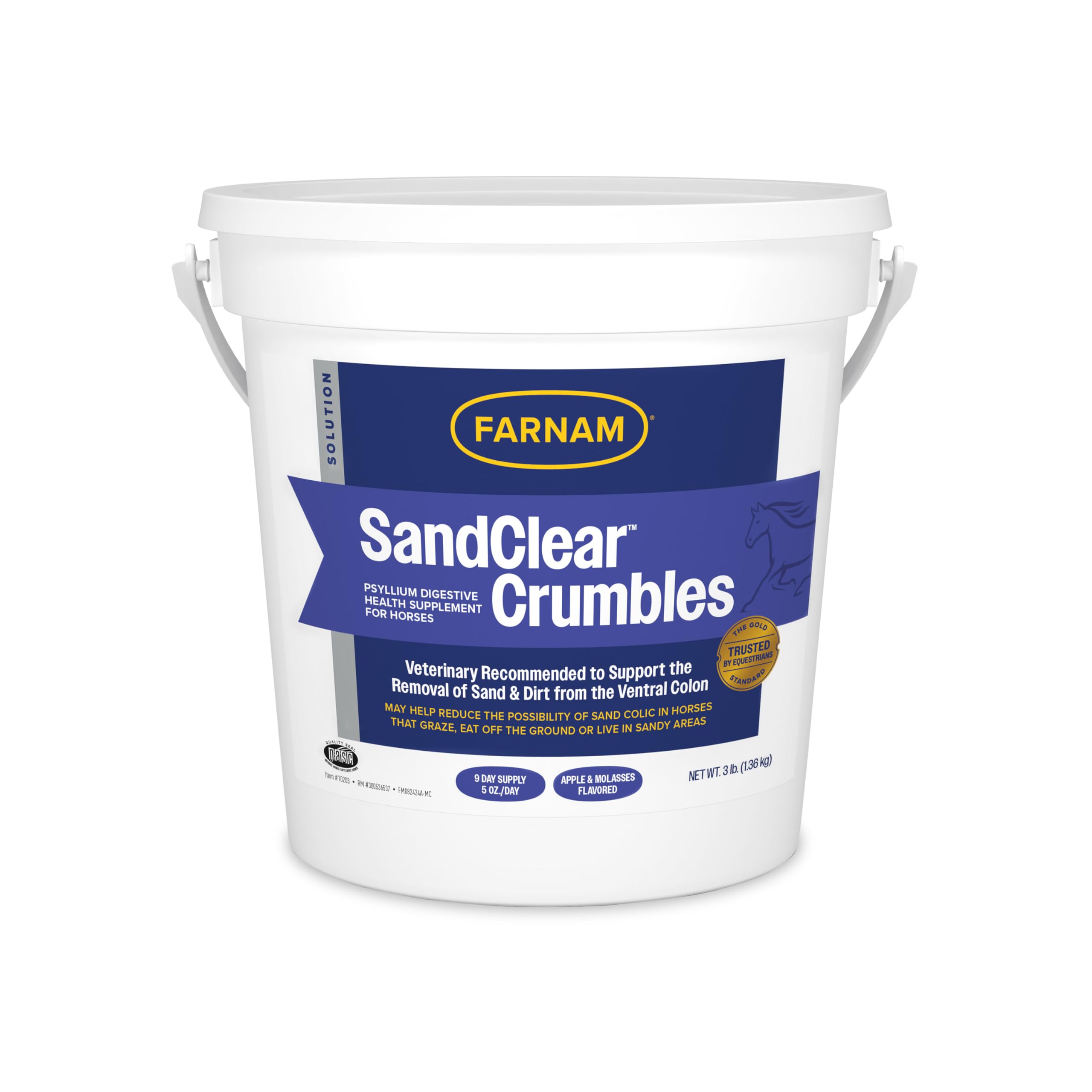 Emballage Farnam SandClear Crumbles prêt à l’emploi pour addition rapide à la ration