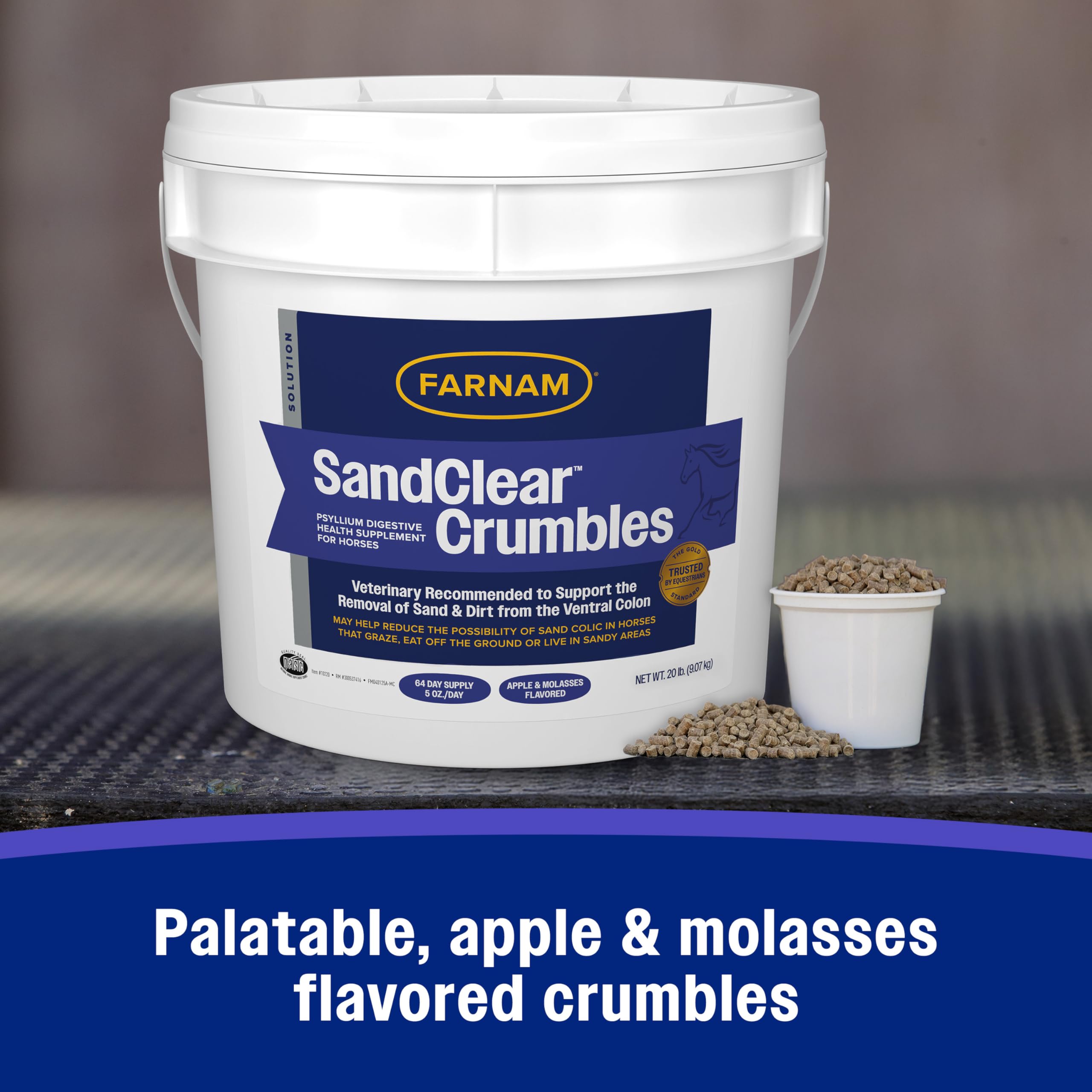 Farnam SandClear Croquettes verser facile, cheval accepte goût pomme-mélasse