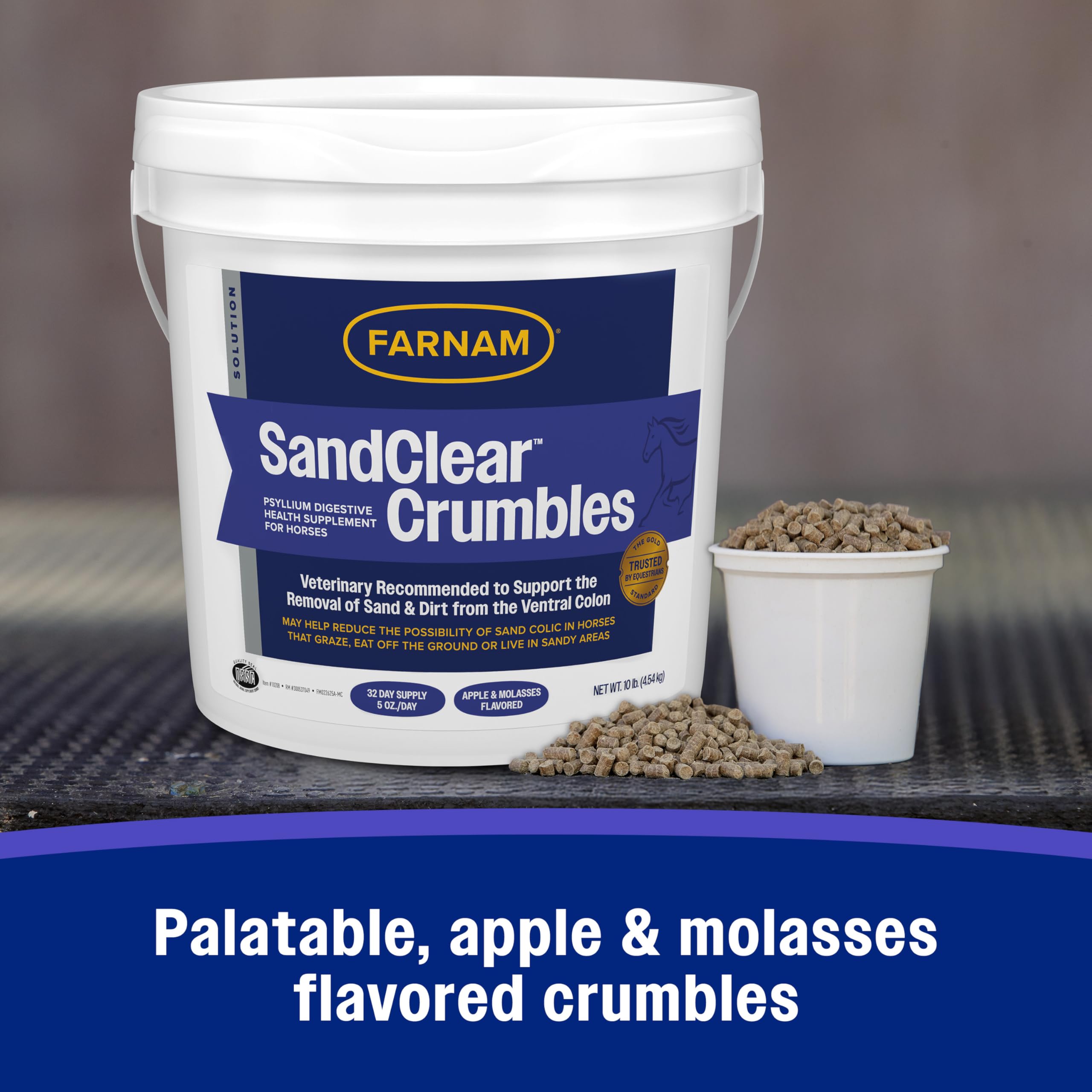 SandClear Crumbles — ingredients principaux, psyllium de qualité.