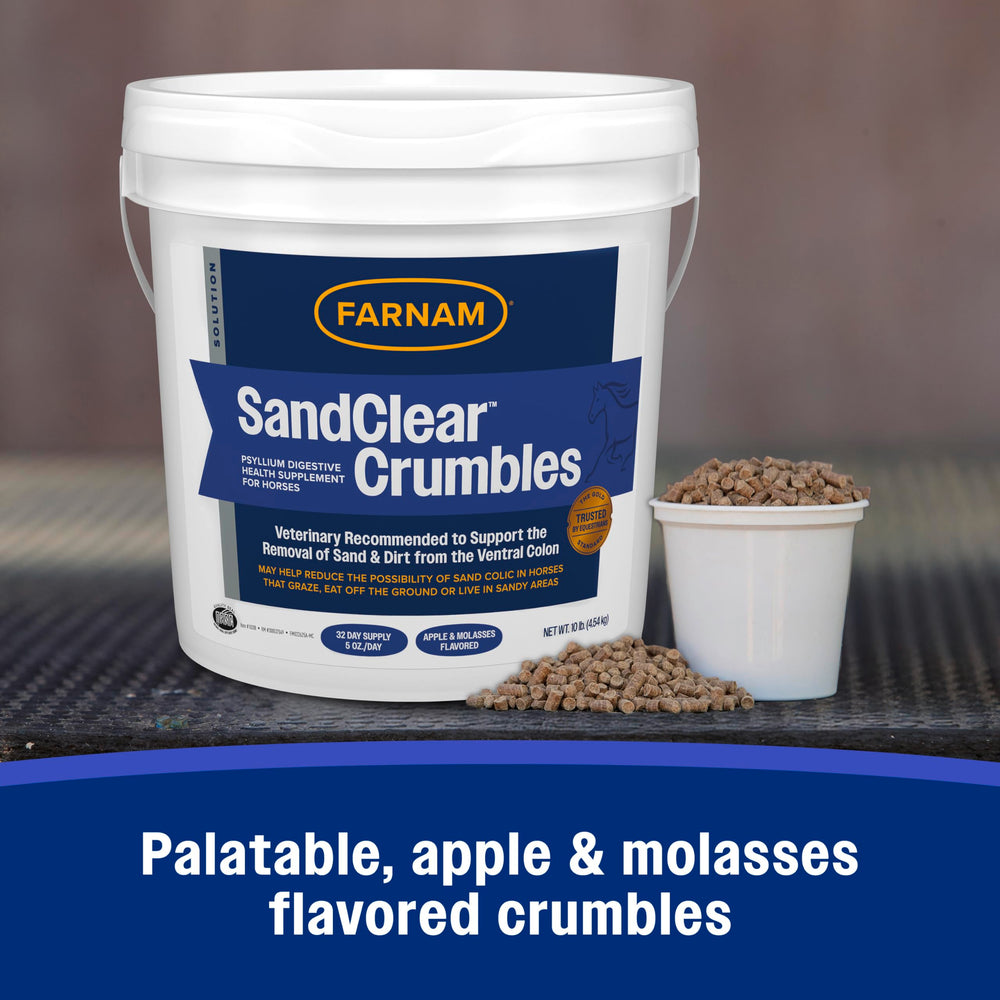 SandClear Crumbles — ingredients principaux, psyllium de qualité.