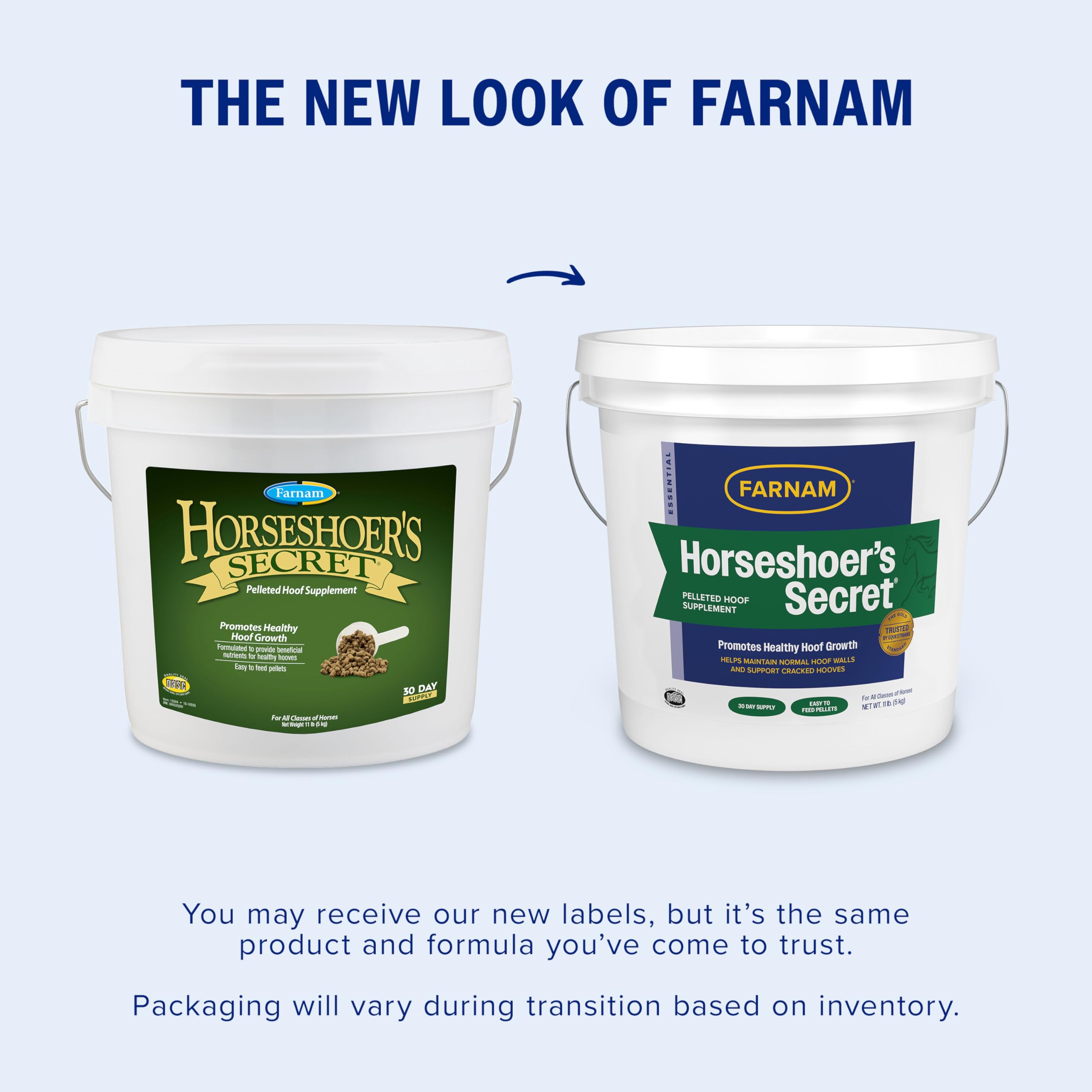 Farnam Secret du Maréchal-Ferrant granulés réparant les fissures des sabots.