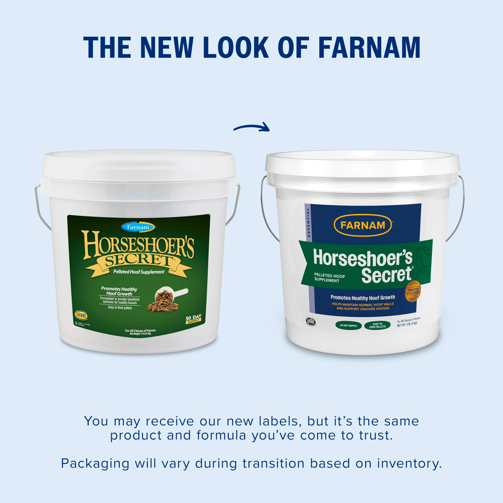Farnam Secret du Maréchal-Ferrant granulés réparant les fissures des sabots.