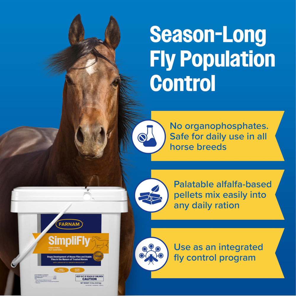 Schéma du cycle des mouches et réduction potentielle avec SimpliFly