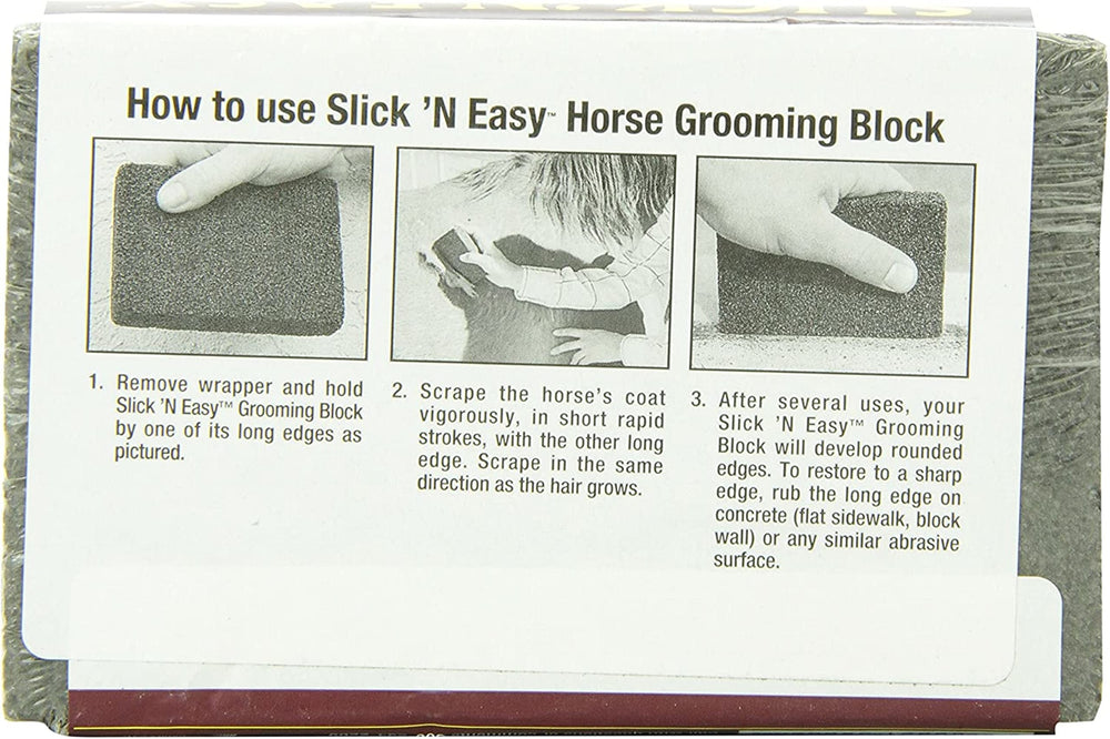 Farnam Slick 'N Easy poils-brillants cheval après usage, lustrage rapide et efficace.