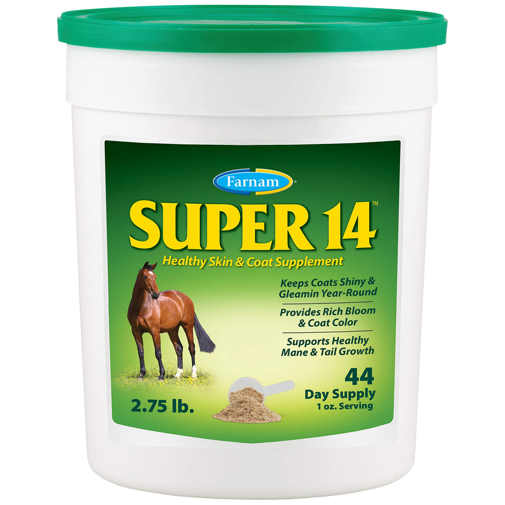 Farnam Super 14—bouteille prête à favoriser un pelage brillant.