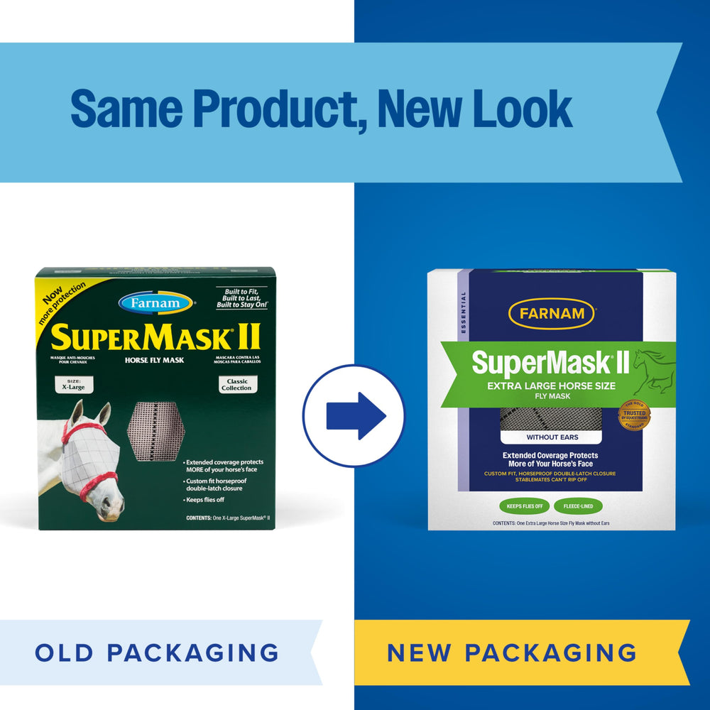 Farnam SuperMask II – fermeture double sous la mâchoire pour une tenue plus sûre