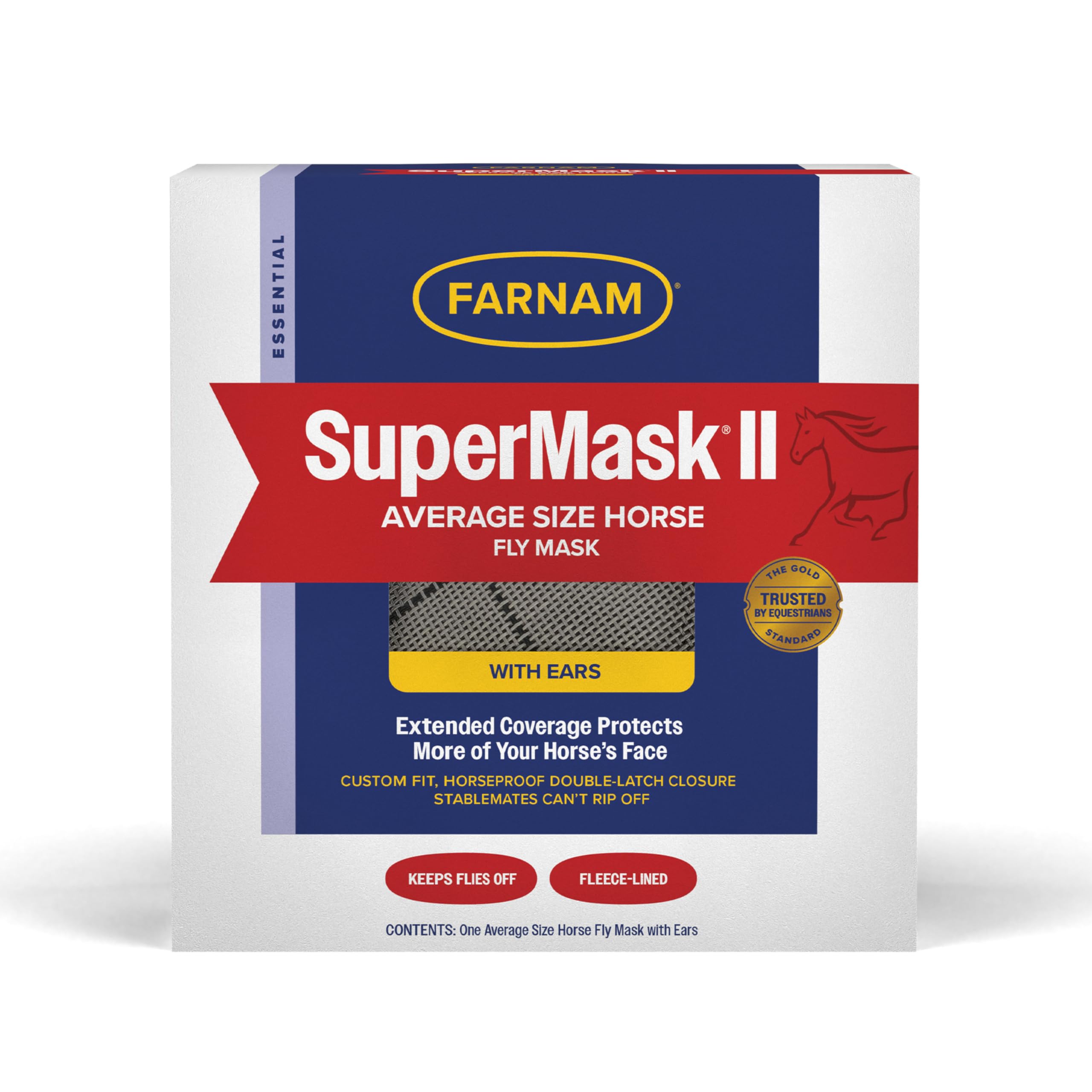 Masque Farnam SuperMask II avec oreilles protège le visage des mouches