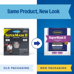 Masque Farnam SuperMask II offre couverture faciale étendue pour plus de protection.