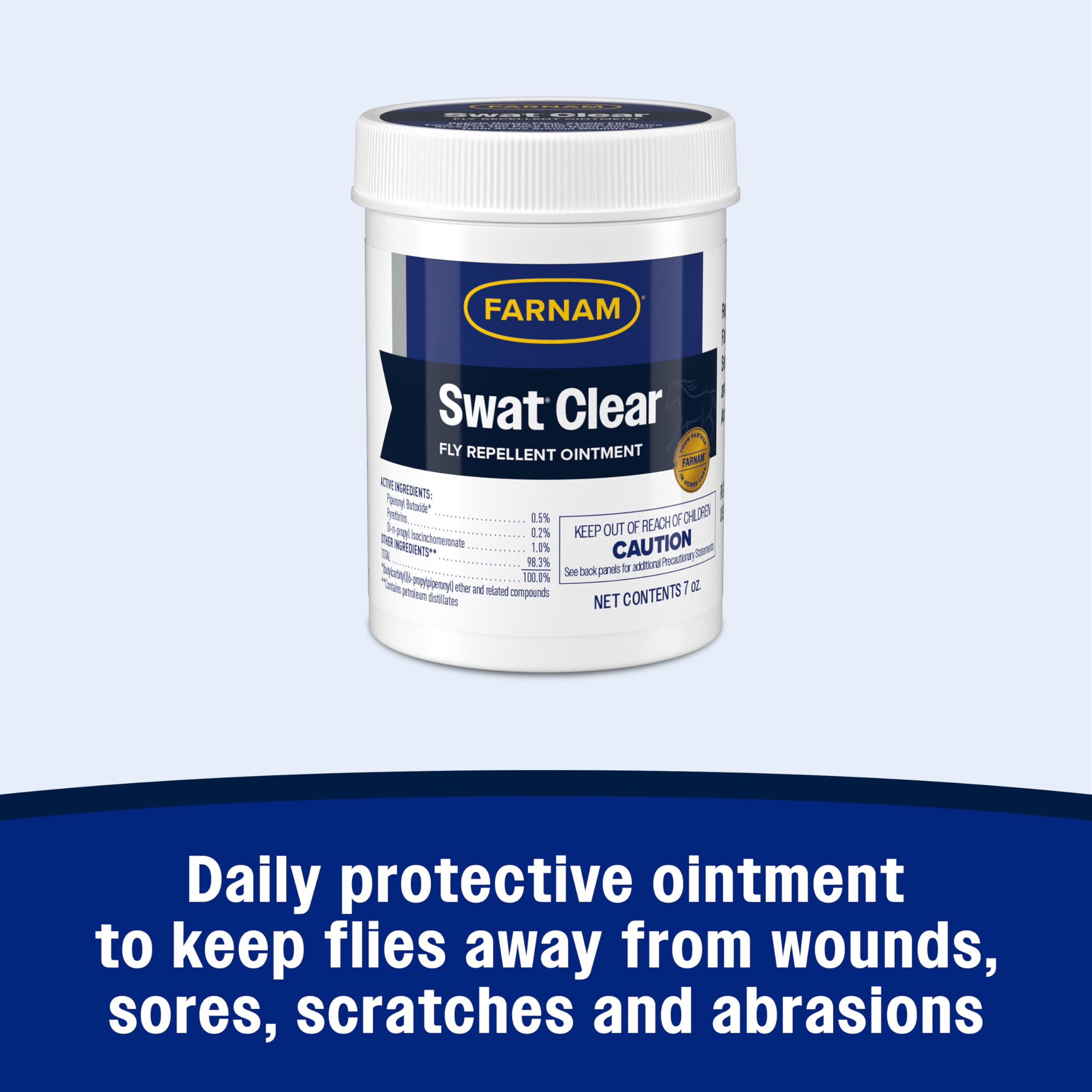 Pot Swat Farnam de 7 oz, pratique à emporter dans la sellerie.
