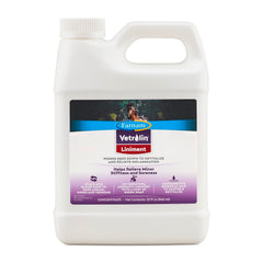 Vetrolin Farnam, flacon liniment cheval, confort musculaire après l’effort.