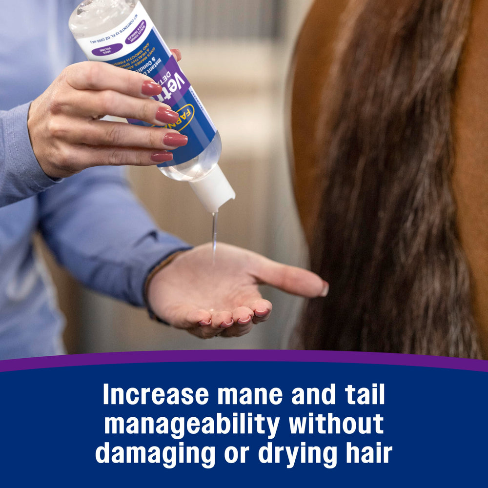 Farnam Vetrolin douceur-brushing : rend le brossage plus doux et controlable.