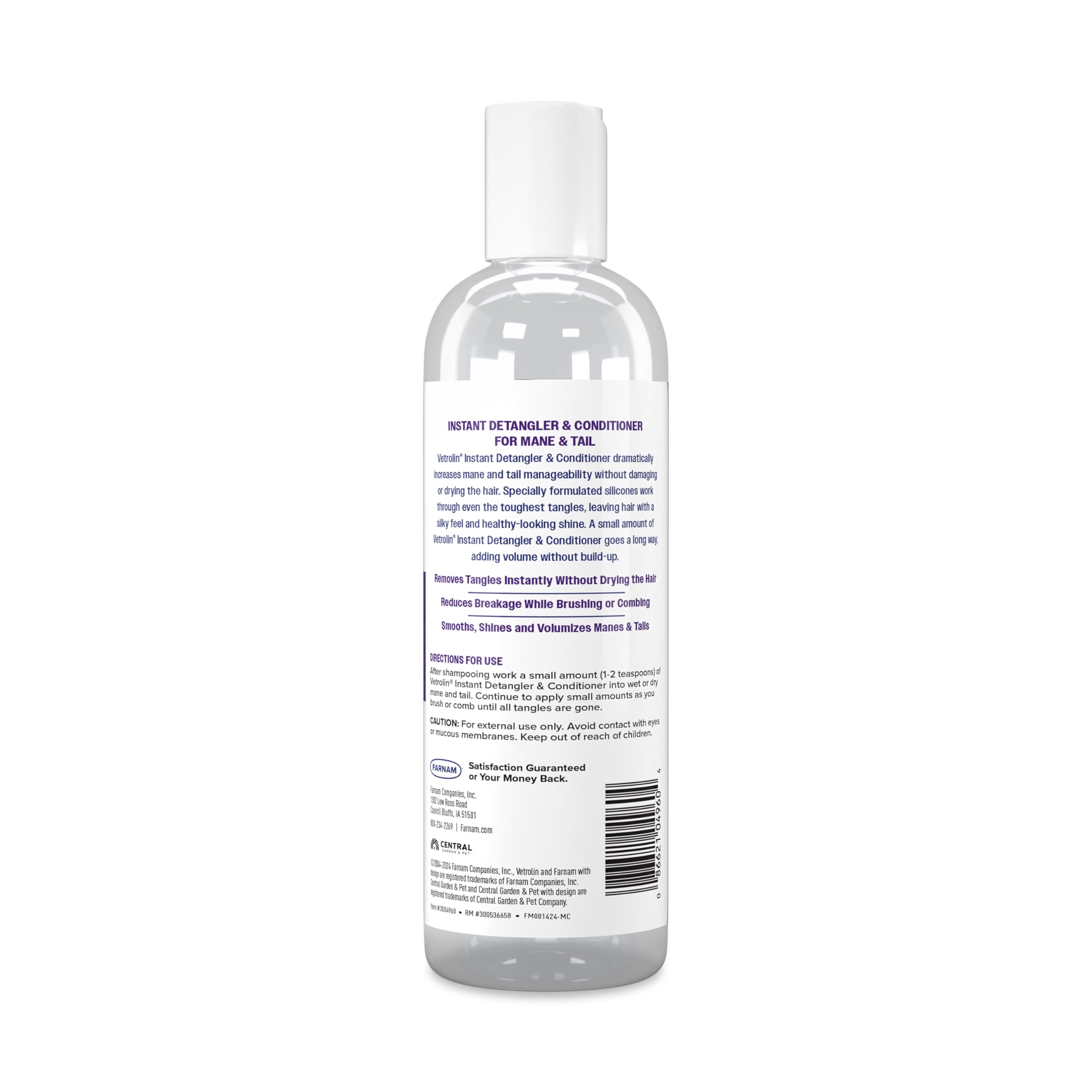 Farnam Vetrolin silicones-formules : amelore la maniabilite sans dessèchement.