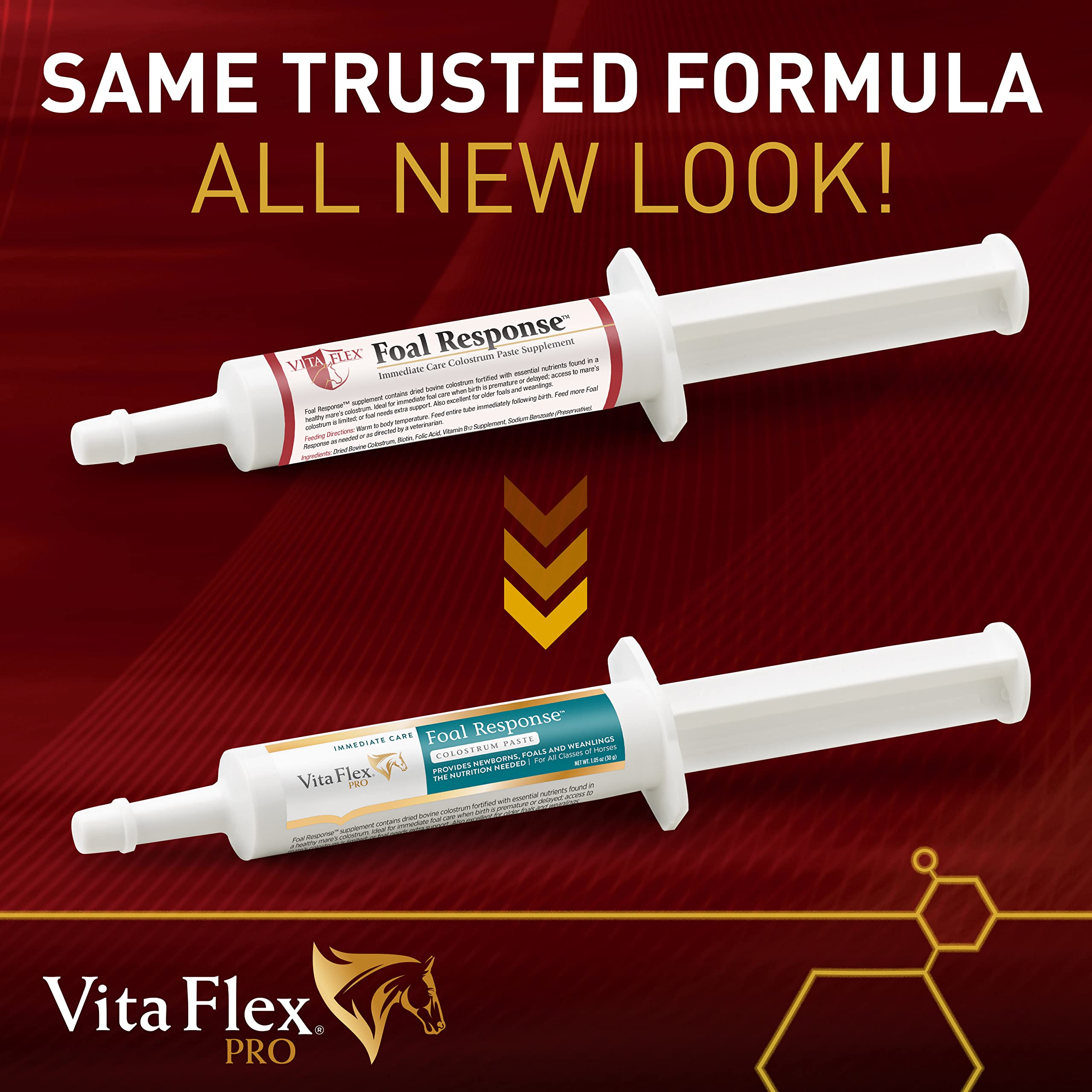 Emballage pâte-colostrum Farnam Vita Flex Pro Foal pour démarrage rapide.