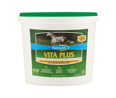 Farnam Vita Plus : pellets de complément nutritionnel, soutien la vitalité du cheval.