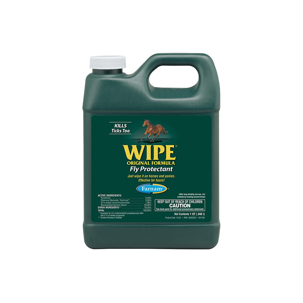 Farnam Wipe Original, application wipe-on sur cheval, protection ciblée durable.