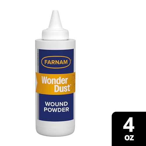 Poudre Farnam Wonder Dust toujours prête à l’étable pour les blessures mineures.