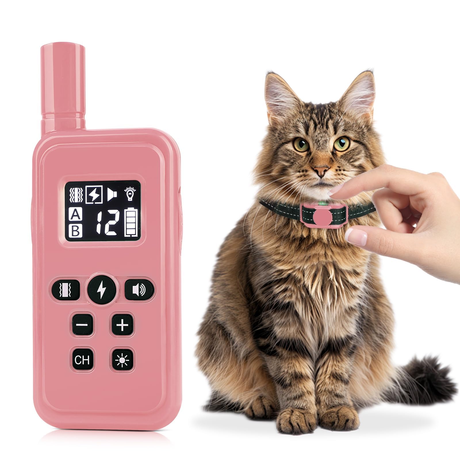 Le collier-chat FASHILEAD avec télécommande pour entraînement précis à distance.