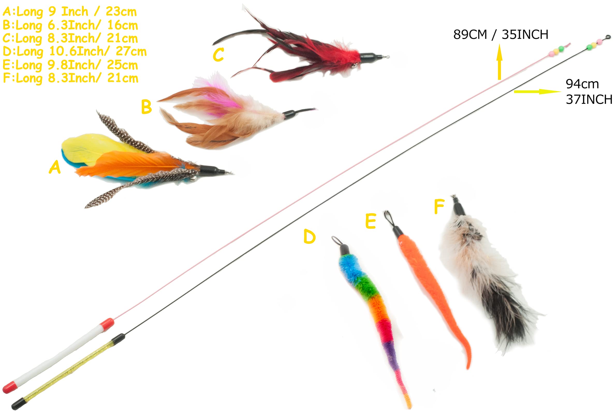 Fashion's Talk plumes couleur fin bouge: plumes qui captivent le chat.
