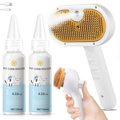 Fashionari brosse-vape-animaux démêle les poils et facilite le toilettage des chiens et chats.