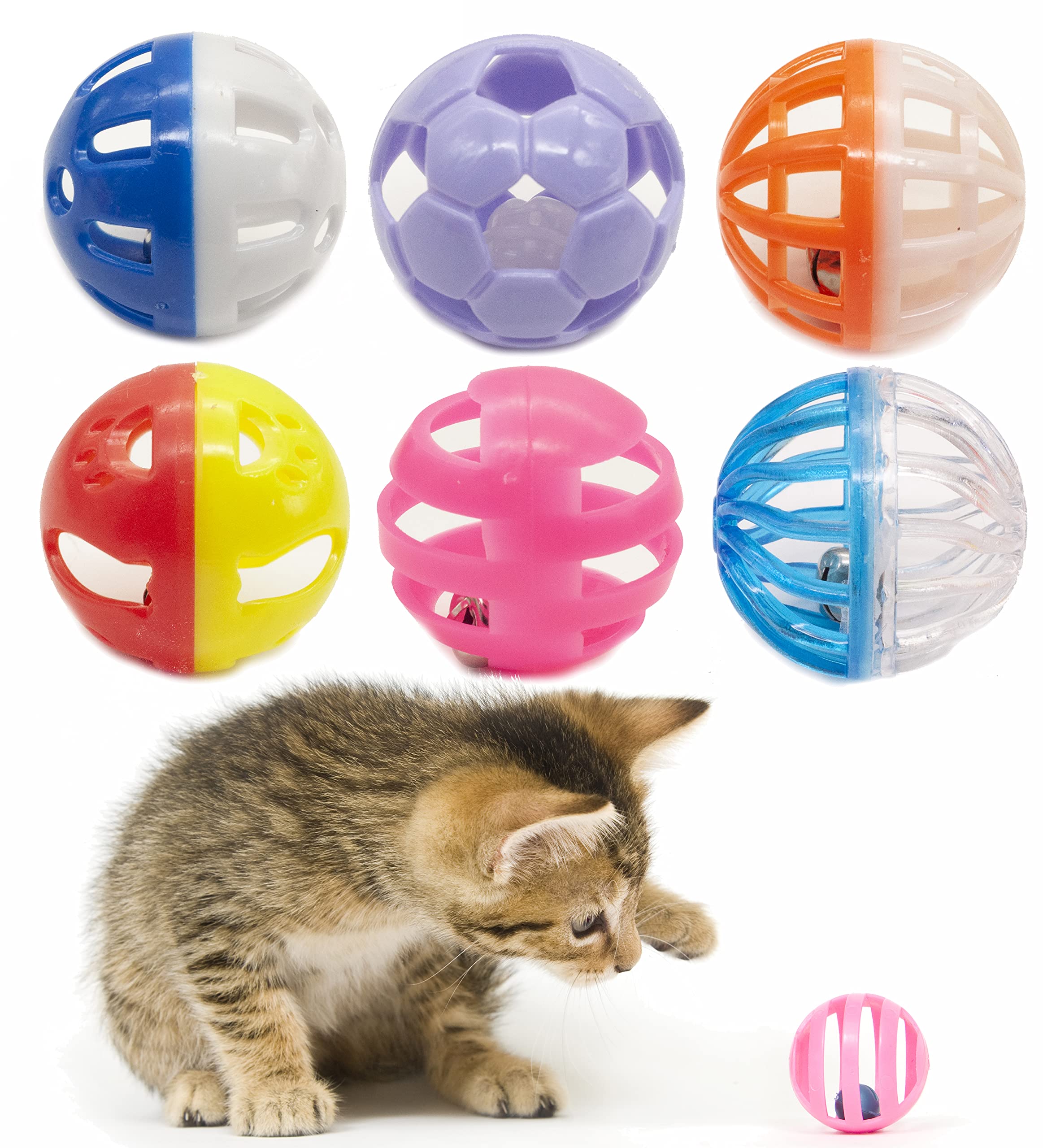 Balles Fashion's Talk pour chat avec cloche interne pour jeu stimulant.