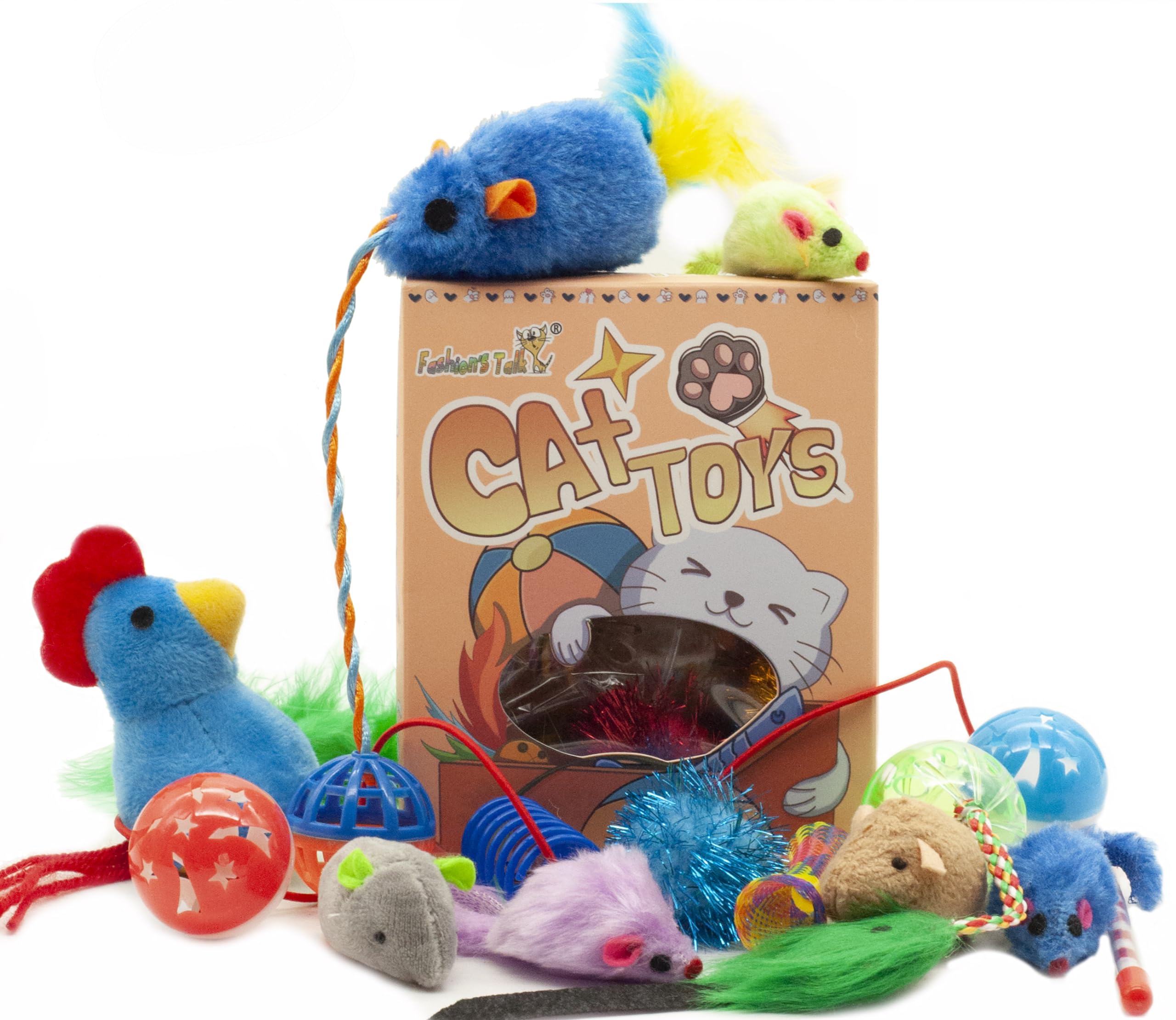 Fashion's Talk – souris peluche réalistes pour stimuler l’activité et le jeu.