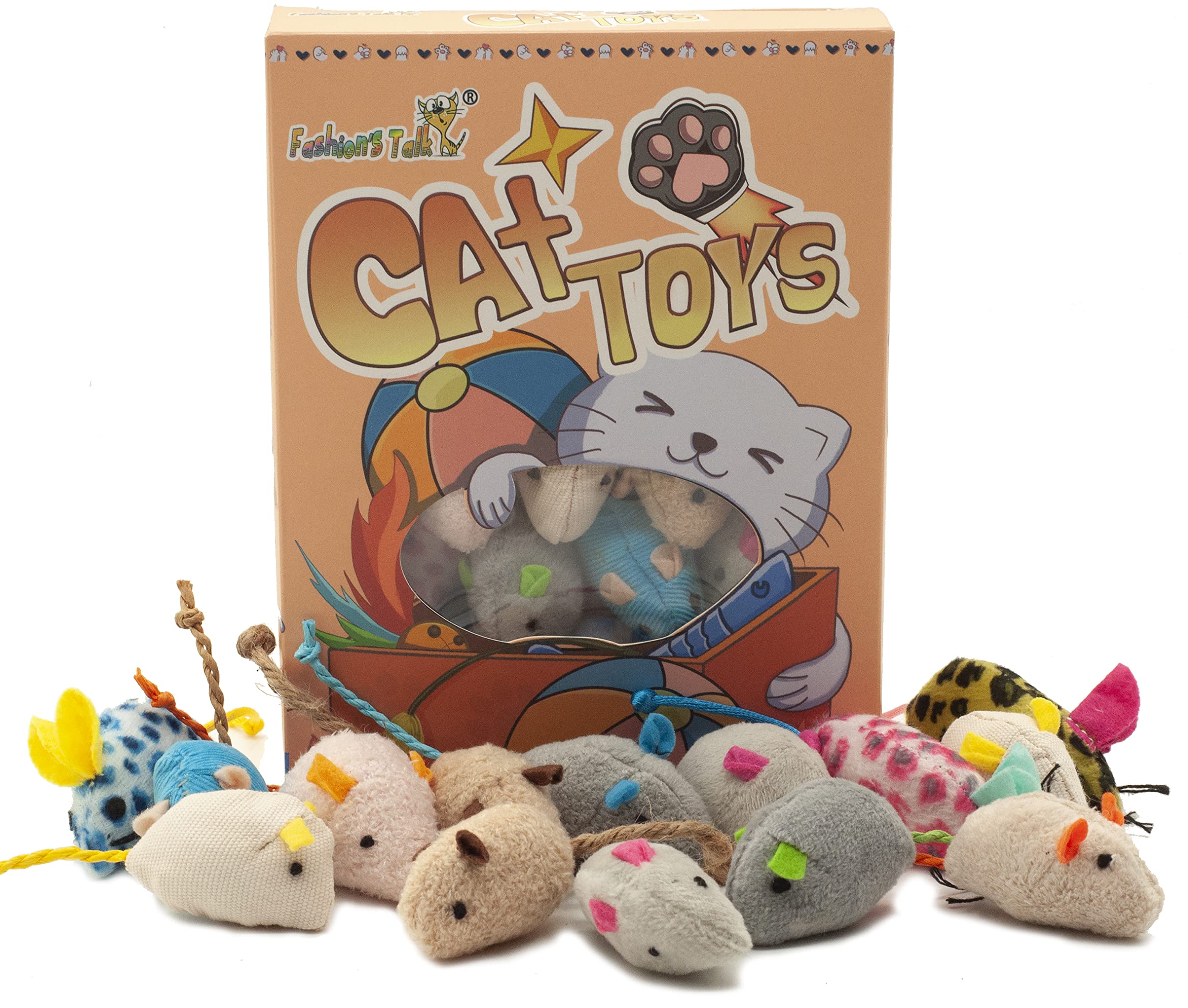 Fashion's Talk Souris peluche, assortiment de 32 pièces.