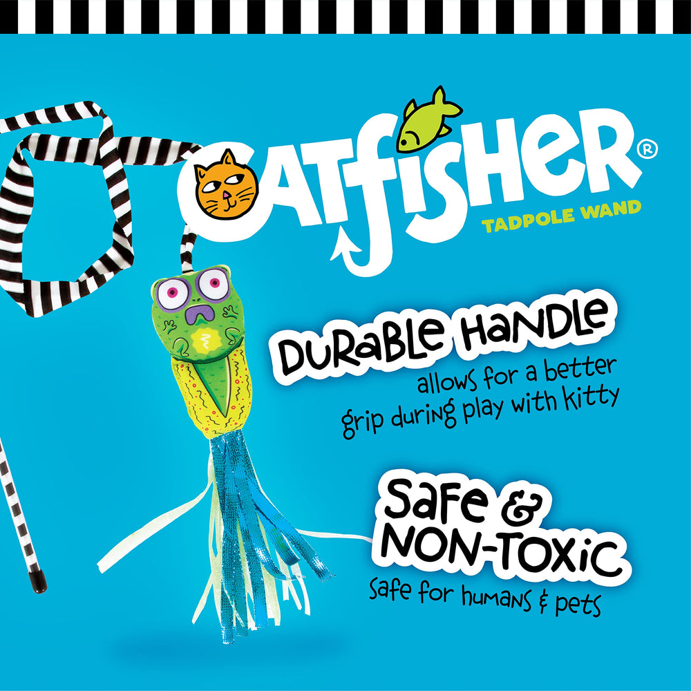 FatCat Tadpole : rubans scintillants et couleurs vives attirent l'attention du chat