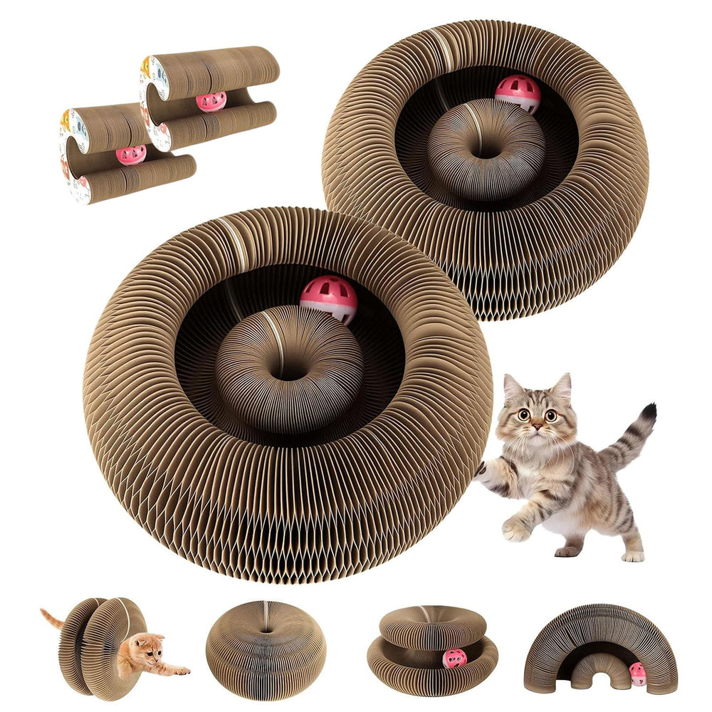 Jouet FATIRO Carton Orgue Magique pour chats, stimule le griffage et divertit.