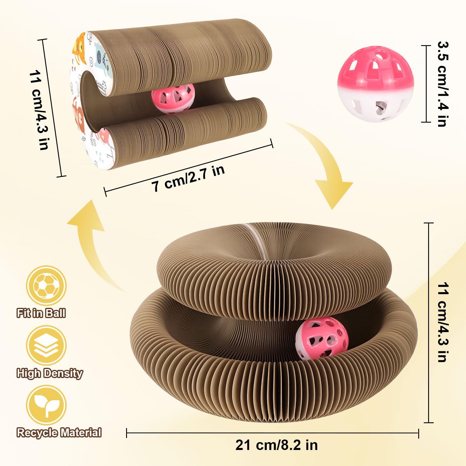 Kitty Curls FATIRO montre le trajet-grattage pour protéger les meubles