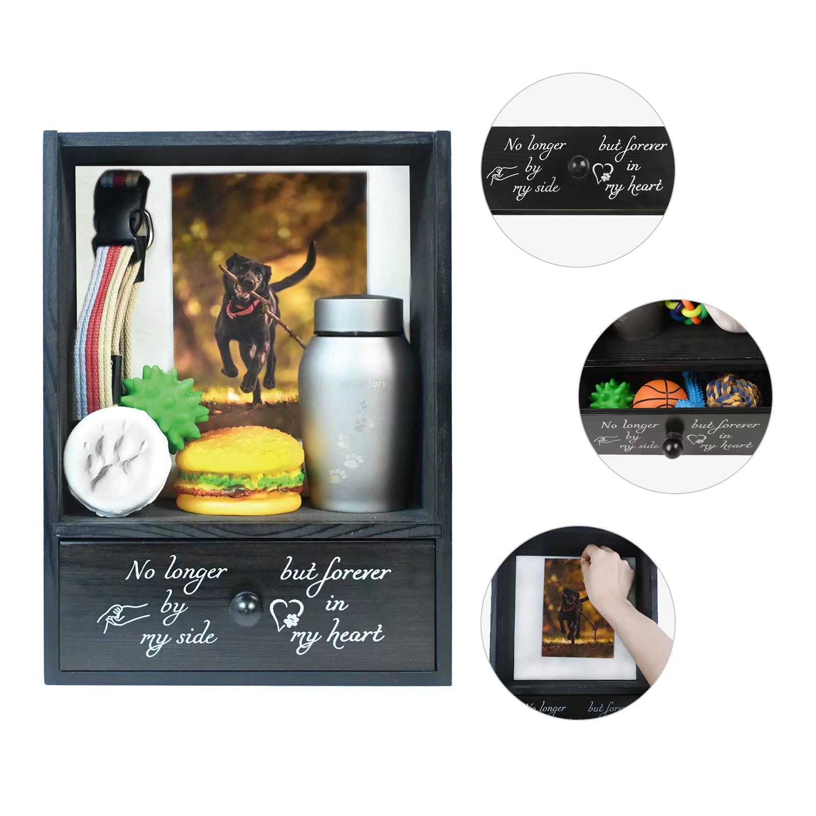 Favonuovy boite-memoire chien espace tiroir pour objets précieux